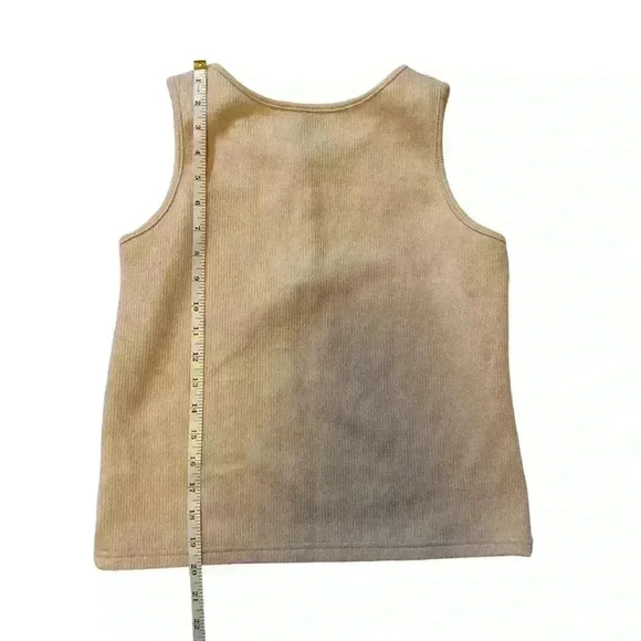 Dazy Button-Top Tank Top Off-white Cream Color Size S - Picture 10 of 10